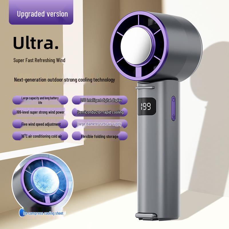 Ice Cooling USB Mini Fan: Folding, Neck-Hanging, Brushless Turbo with Semiconductor Refrigeration and Powerful Wind. Without Cooling
Ice Cooling USB Mini Fan: Folding, Neck-Hanging, Brushless Turbo with Semiconductor Refrigeration and Powerful Wind. Without Cooling
