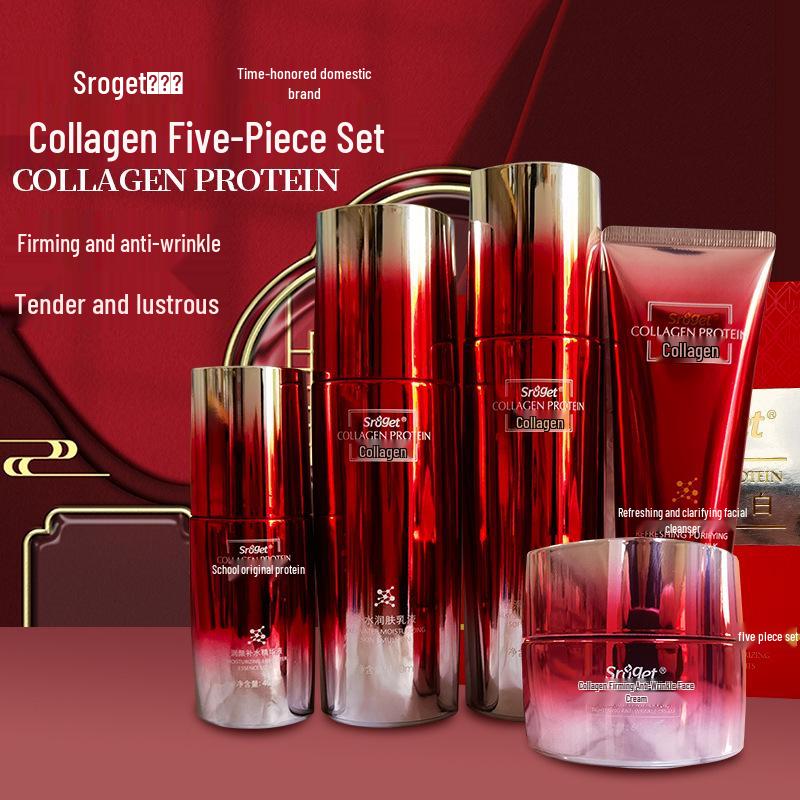 Набір для догляду за шкірою Sroget Collagen Firming проти зморшок: Зволожуючий лосьйон, емульсія та крем.
Набір для догляду за шкірою Sroget Collagen Firming проти зморшок: Зволожуючий лосьйон, емульсія та крем.