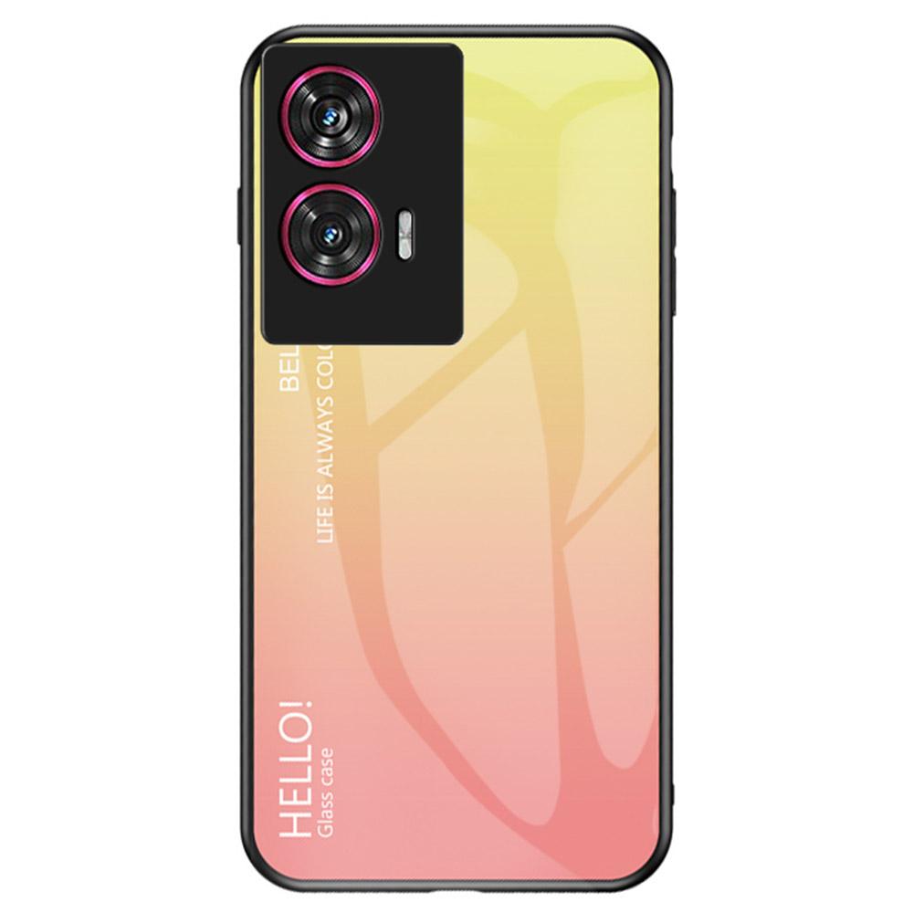 For Motorola Edge 50 Fusion 5G Case Anti-Scratch Tempered Glass+PC+TPU Phone Cover Gradient Yellow
For Motorola Edge 50 Fusion 5G Case Anti-Scratch Tempered Glass+PC+TPU Phone Cover Gradient Yellow
