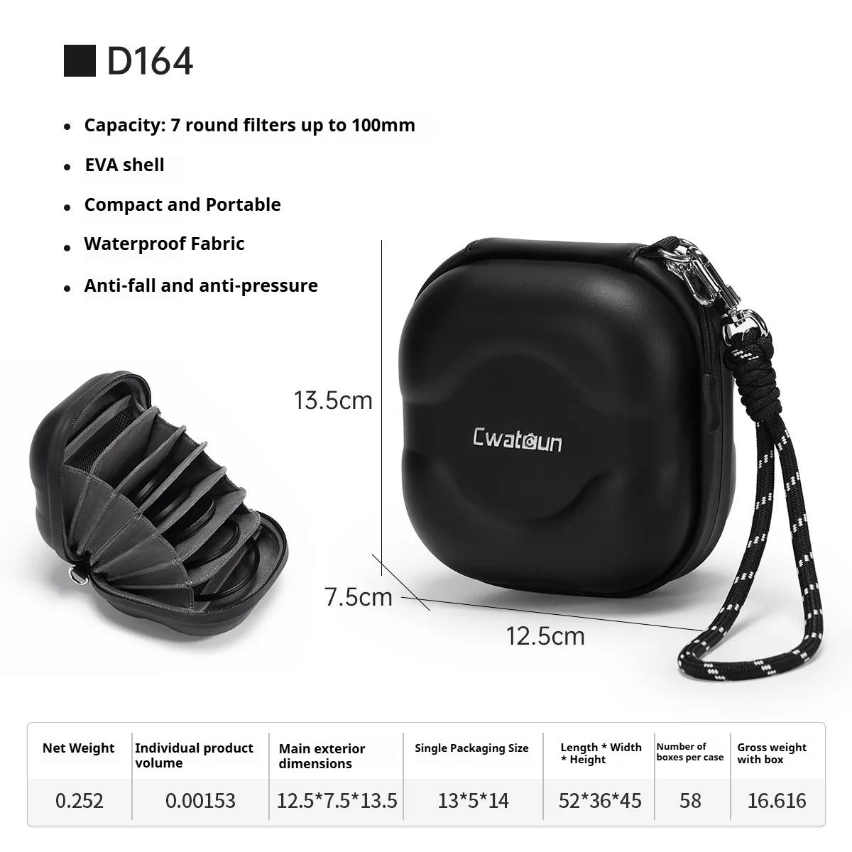 Clutch Bag Filter Storage Box Lightweight Portable Photography Storage Bag Camera Lens Digital Protection Bag D164 small black
Clutch Bag Filter Storage Box Lightweight Portable Photography Storage Bag Camera Lens Digital Protection Bag D164 small black