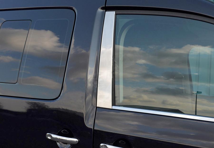 Moldings for door pillars (2 pcs, stainless steel) OmsaLine - Italian stainless steel for Volkswagen Caddy 2004-2010
Moldings for door pillars (2 pcs, stainless steel) OmsaLine - Italian stainless steel for Volkswagen Caddy 2004-2010