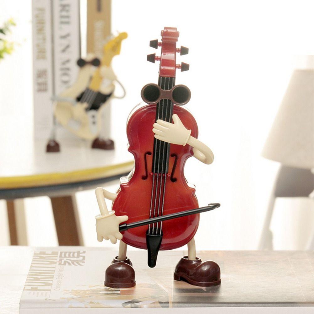 Kawaii Guitar Music Box Cartoon Swing Guitar Sculptures Funny Violin Music Box Room Decor Guitar
Kawaii Guitar Music Box Cartoon Swing Guitar Sculptures Funny Violin Music Box Room Decor Guitar