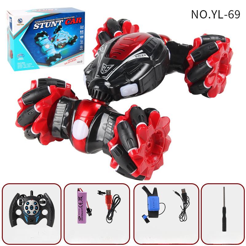 RC Stunt Car, 2.4GHz 4WD Пульт дистанционного управления Датчик жестов Игрушечные машинки, Двухсторонний вращающийся внедорожник Перевороты на 360°, Игрушечные машинки для мальчиков и девочек День рождения YL-69
RC Stunt Car, 2.4GHz 4WD Пульт дистанционного управления Датчик жестов Игрушечные машинки, Двухсторонний вращающийся внедорожник Перевороты на 360°, Игрушечные машинки для мальчиков и девочек День рождения YL-69