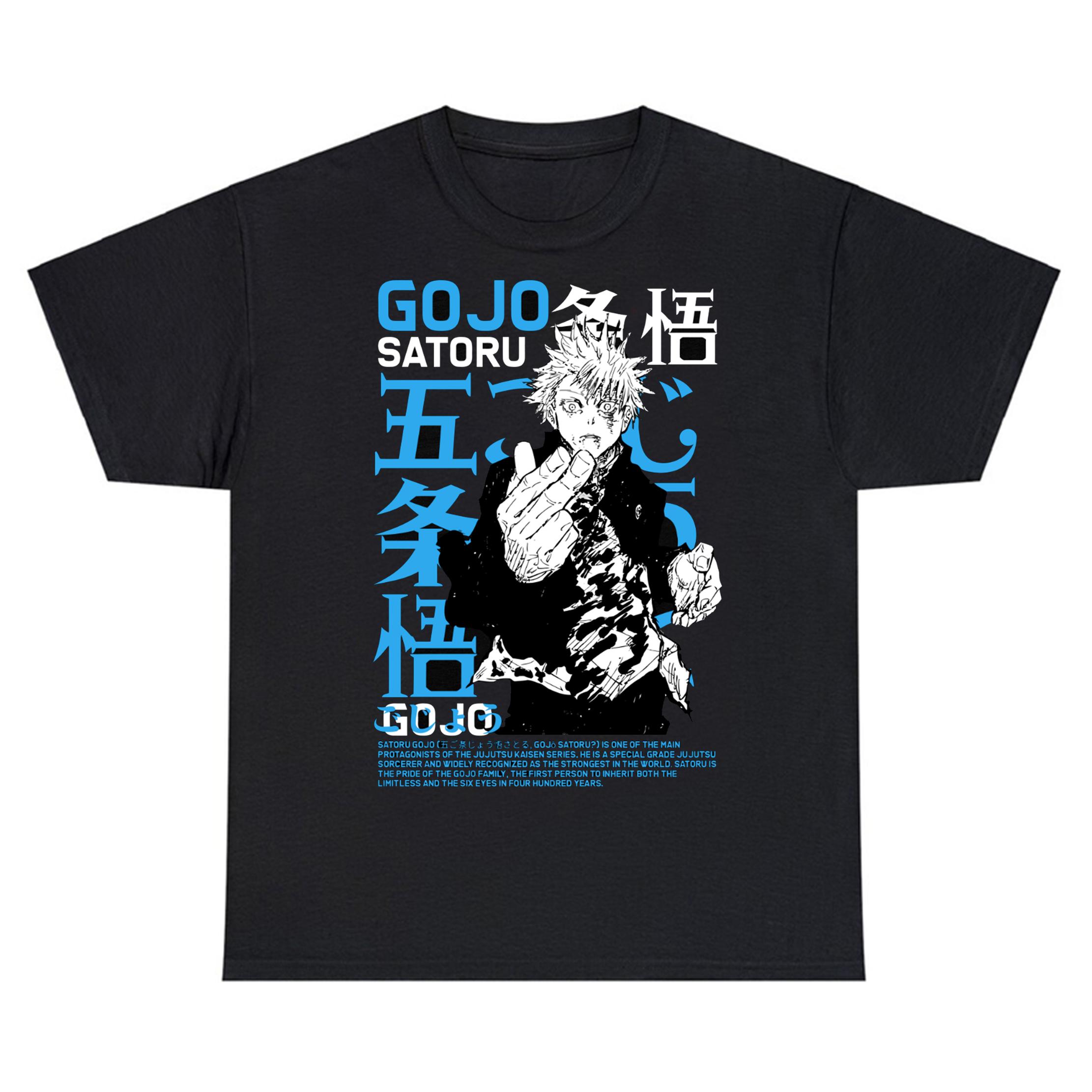 Jujutsu Kaisen Satoru Gojo T-Shirt Harajuku Hip Hop Amusing Daily Streetwear Vintage Men Women 100% Cotton Anime Unisex Tees 4XL
Jujutsu Kaisen Satoru Gojo T-Shirt Harajuku Hip Hop Amusing Daily Streetwear Vintage Men Women 100% Cotton Anime Unisex Tees 4XL