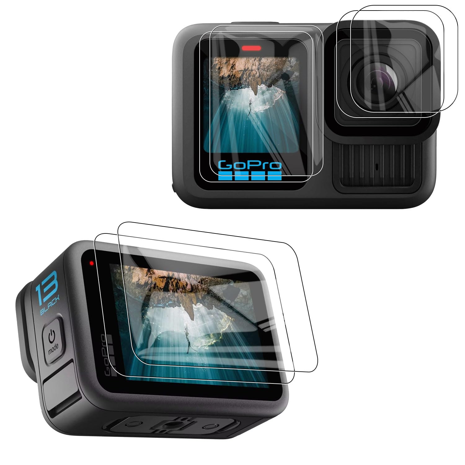 in YXHH new film for GoPro HERO13 2024 Improved tempered glass film 6 pieces HD high transmittance Scratch resistant Easy installation 2 pieces for
in YXHH new film for GoPro HERO13 2024 Improved tempered glass film 6 pieces HD high transmittance Scratch resistant Easy installation 2 pieces for
