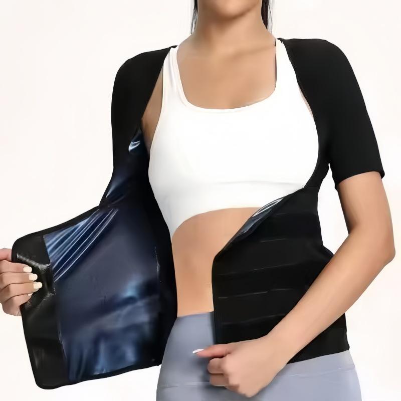 Postpartum Slimming Short Sleeve Fitness Wear with Tucked Waist and Elastic Sweat-Enhancing Fabric XL
Postpartum Slimming Short Sleeve Fitness Wear with Tucked Waist and Elastic Sweat-Enhancing Fabric XL