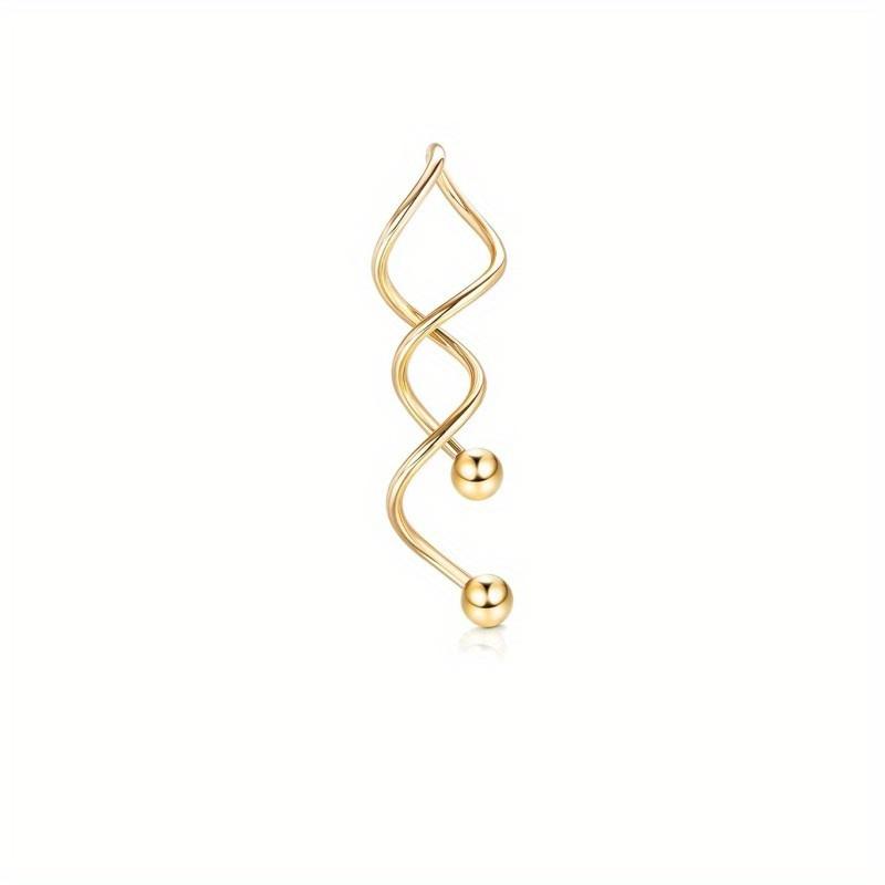 Drperfect 14G Belly Button Ring Gold Plated Dangling Navel Ring Trendy Body Jewelry Pack gold color
Drperfect 14G Belly Button Ring Gold Plated Dangling Navel Ring Trendy Body Jewelry Pack gold color