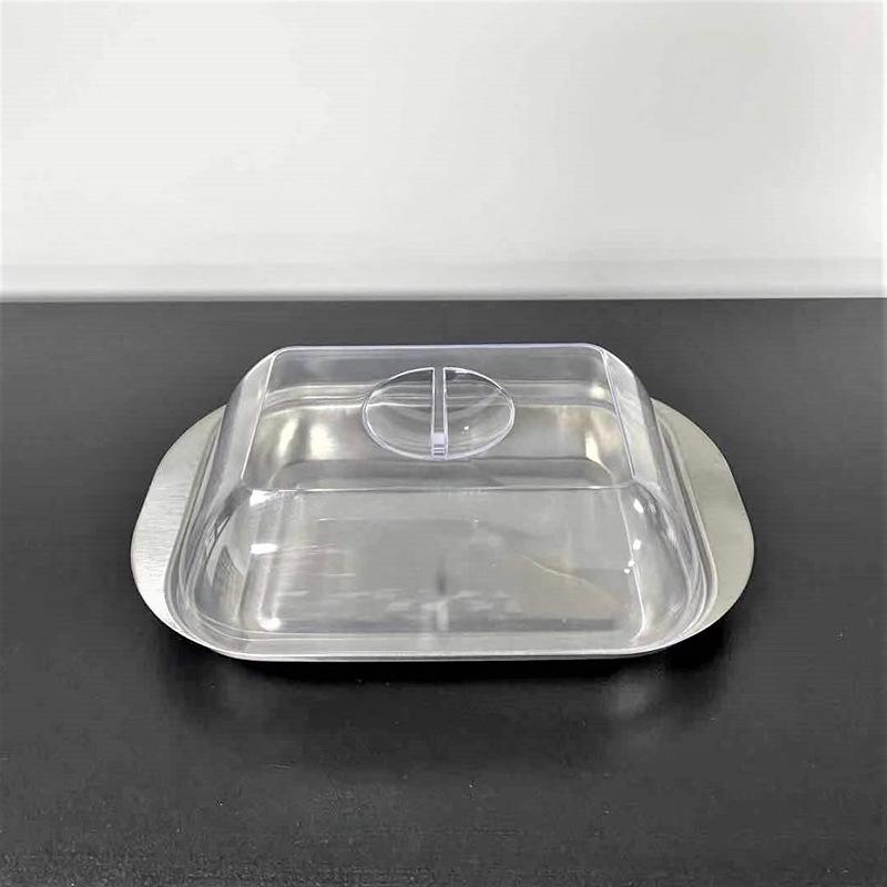 Stainless Steel Butter Dish with Lid for Cheese, Bread, and Pastries
Stainless Steel Butter Dish with Lid for Cheese, Bread, and Pastries