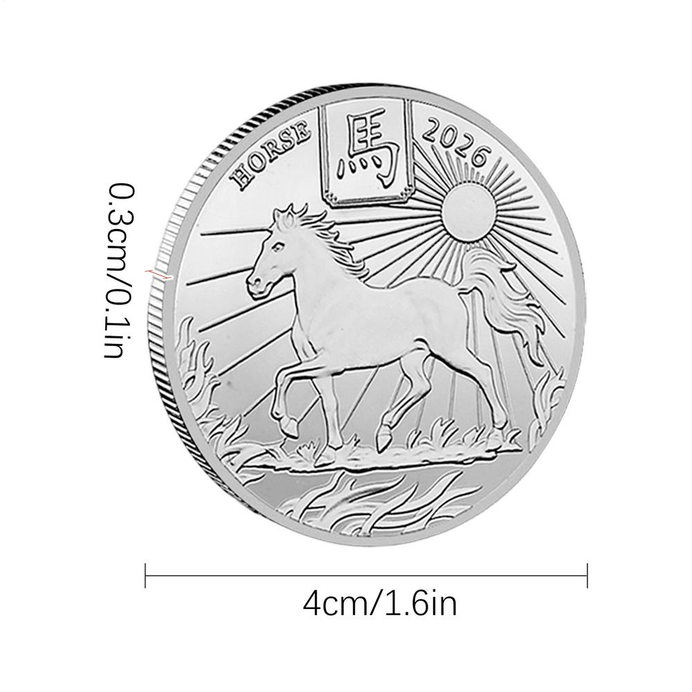 Collectible Coin 2026 New Year Commemorative Keepsake Horse For Luck Decoration For Souvenir Home Men Women Adult Kids Business серебряный
Collectible Coin 2026 New Year Commemorative Keepsake Horse For Luck Decoration For Souvenir Home Men Women Adult Kids Business серебряный