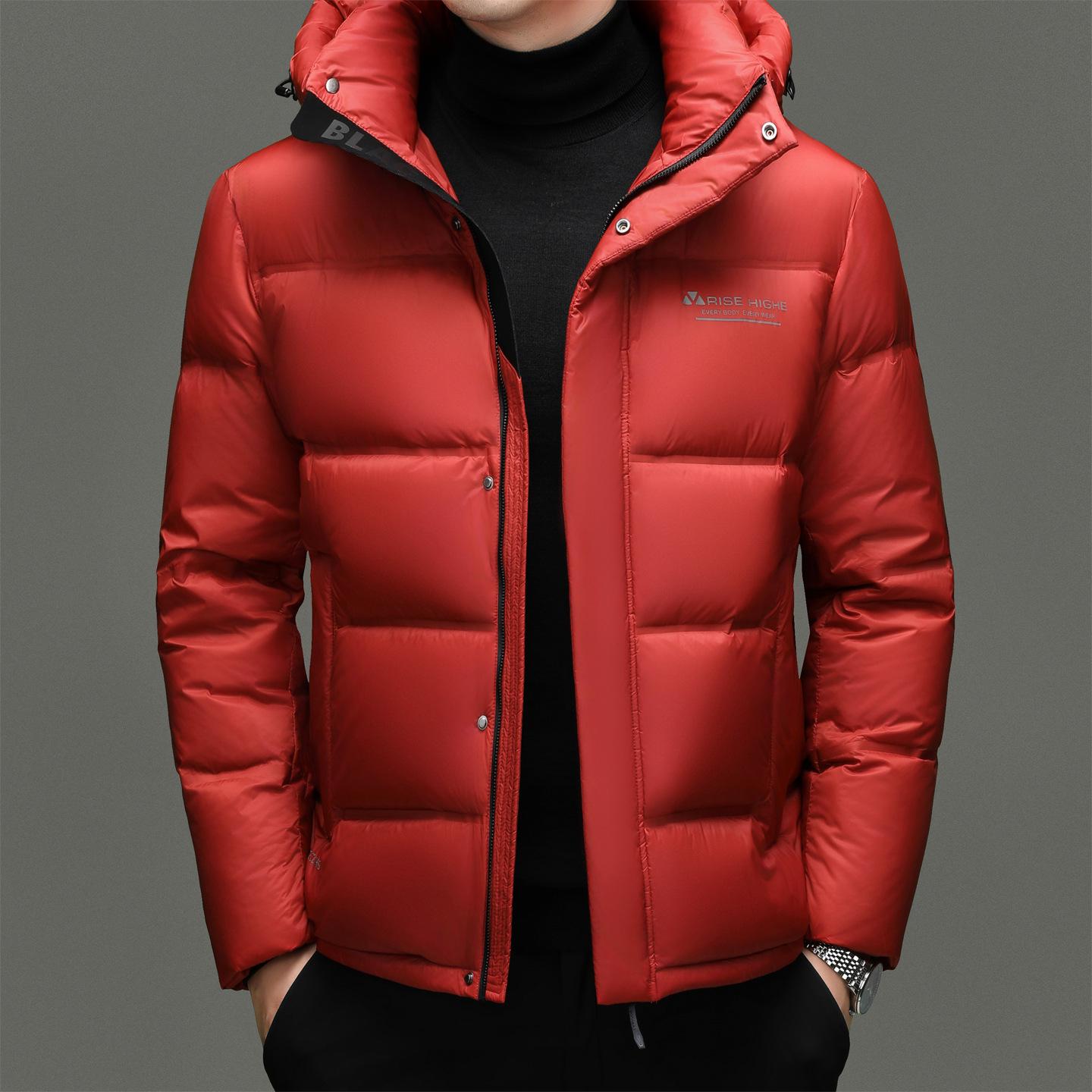 Men s Fashionable Black Gold Hooded Down Jacket - Youthful, Casual, and Warm Large червоний
Men s Fashionable Black Gold Hooded Down Jacket - Youthful, Casual, and Warm Large червоний