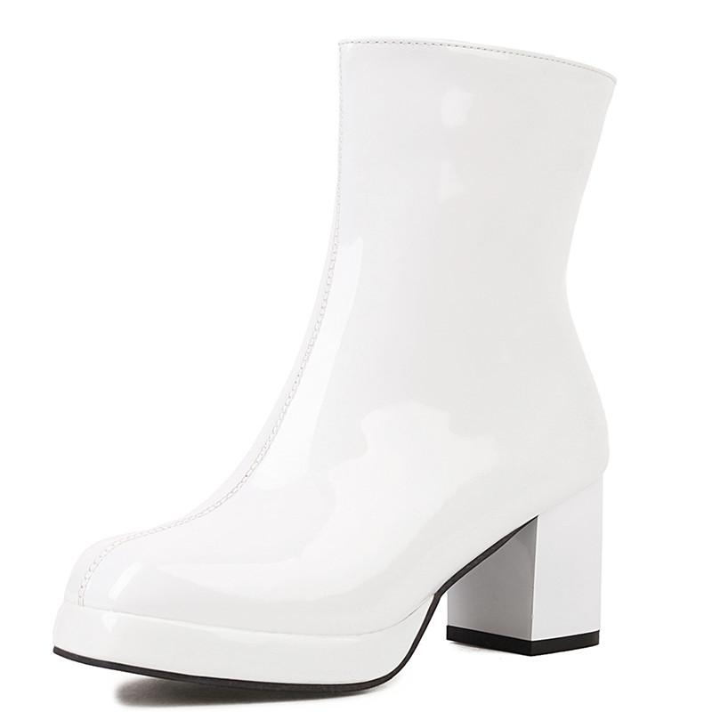 Водонепроникні жіночі черевики на щиколотку на платформі, сексуальні червоні, білі, чорні короткі черевики для жінок, дизайнерське осінньо-зимове взуття для вечірок, великий розмір 35 білий
Водонепроникні жіночі черевики на щиколотку на платформі, сексуальні червоні, білі, чорні короткі черевики для жінок, дизайнерське осінньо-зимове взуття для вечірок, великий розмір 35 білий