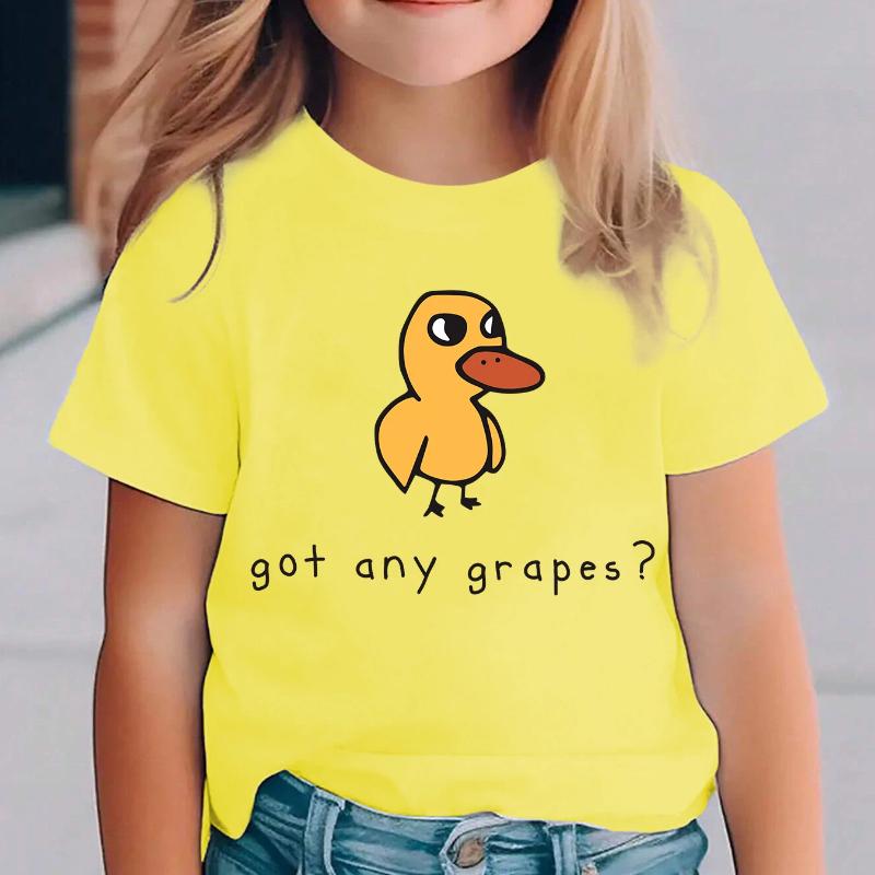 Summer Fashion Girls Short-Sleeve T-Shirt GOT ANY GRAPES Yellow Duck Print Casual Versatile Top 100cm жёлтый
Summer Fashion Girls Short-Sleeve T-Shirt GOT ANY GRAPES Yellow Duck Print Casual Versatile Top 100cm жёлтый