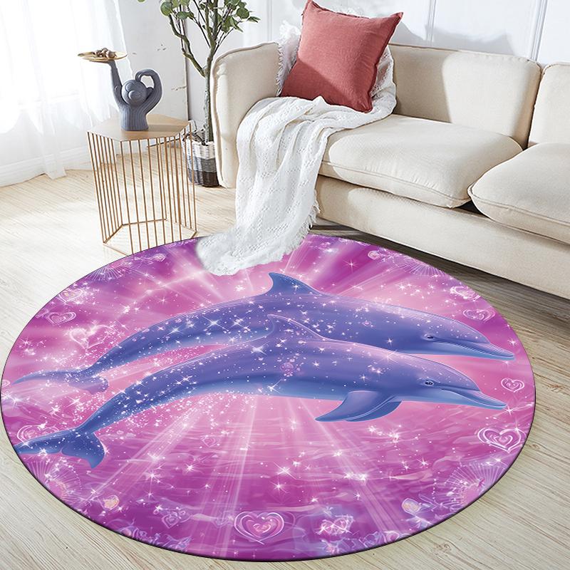 Cartoon Colorful Dolphin pattern round rug,Carpet Rug for Living Room Bedroom Playroom ,Non-slip Floor Mat,Holiday Gifts and Birthday Gifts. 80cmx80cm
Cartoon Colorful Dolphin pattern round rug,Carpet Rug for Living Room Bedroom Playroom ,Non-slip Floor Mat,Holiday Gifts and Birthday Gifts. 80cmx80cm