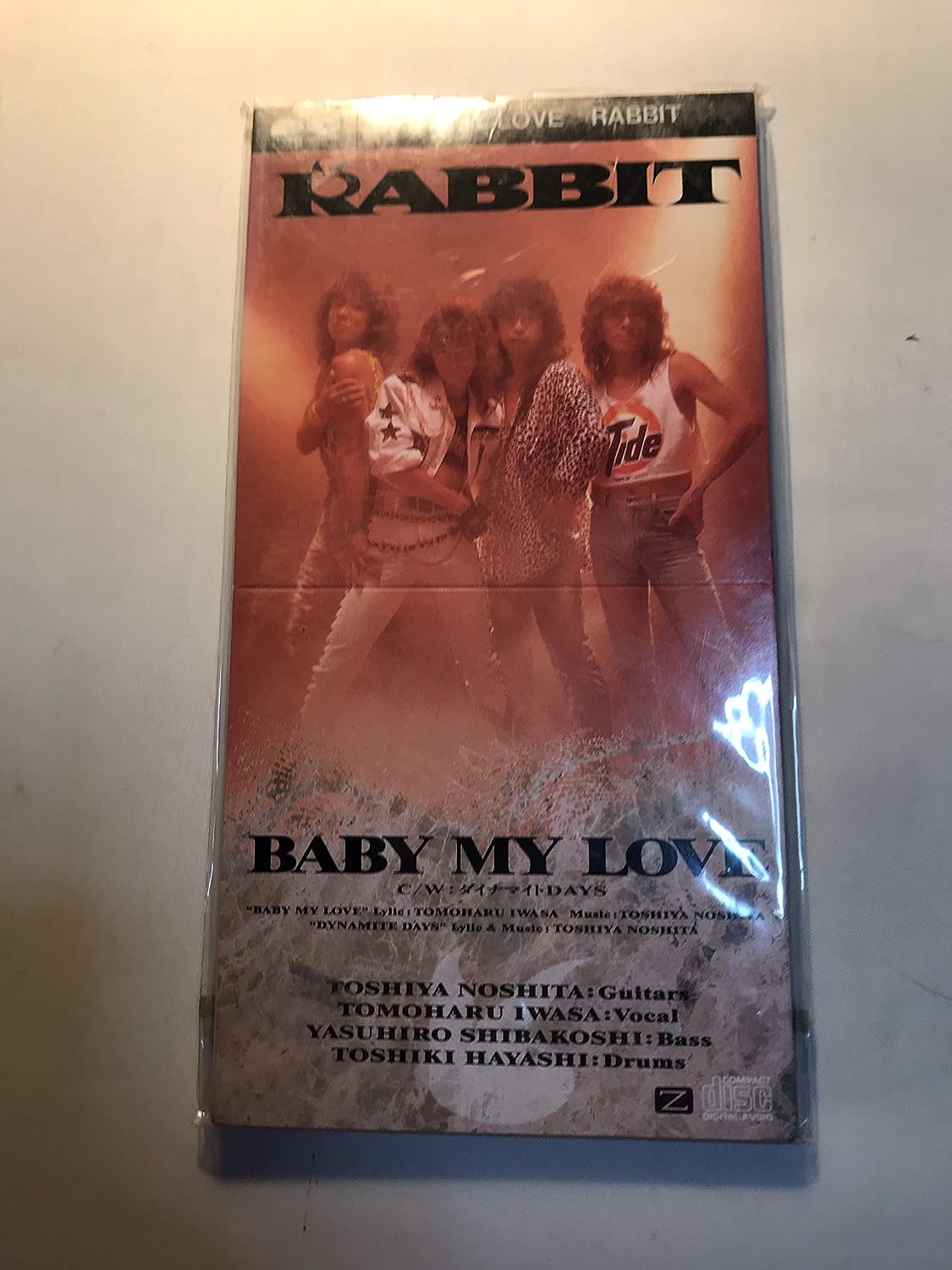CD RABBIT - Baby My Love PCDA00137PROMO PONY CANYON Japan Japanese Pop/Rock Used
CD RABBIT - Baby My Love PCDA00137PROMO PONY CANYON Japan Japanese Pop/Rock Used