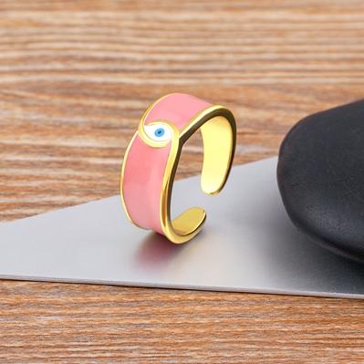 Nidin Lucky Turkish Evil Eye 5 Colors Open Adjustable Ring For Women Geometric Design Couple Rings Wedding Jewelry Party Gift рожевий
Nidin Lucky Turkish Evil Eye 5 Colors Open Adjustable Ring For Women Geometric Design Couple Rings Wedding Jewelry Party Gift рожевий