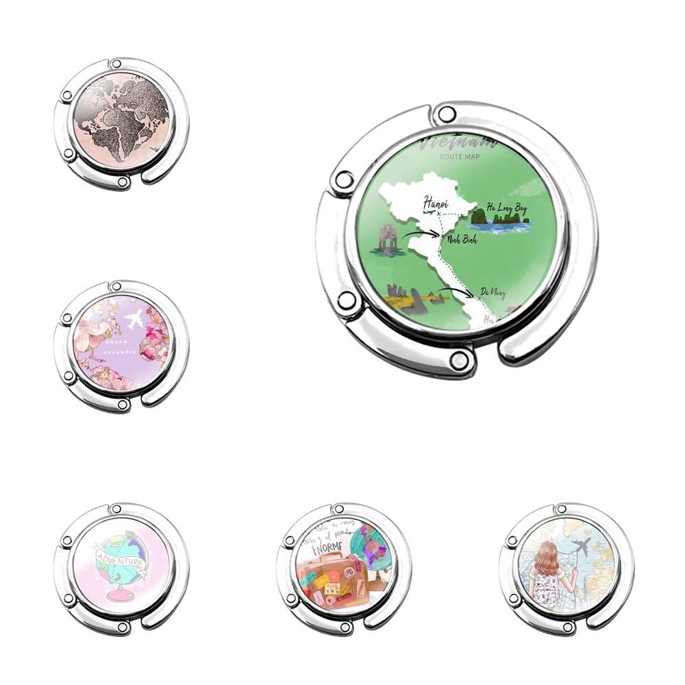 Cute Creative Design Funny World Map Travel Girl Foldable Purse Hook for Women s Table Handbag Storage Folding Decor Table
Cute Creative Design Funny World Map Travel Girl Foldable Purse Hook for Women s Table Handbag Storage Folding Decor Table