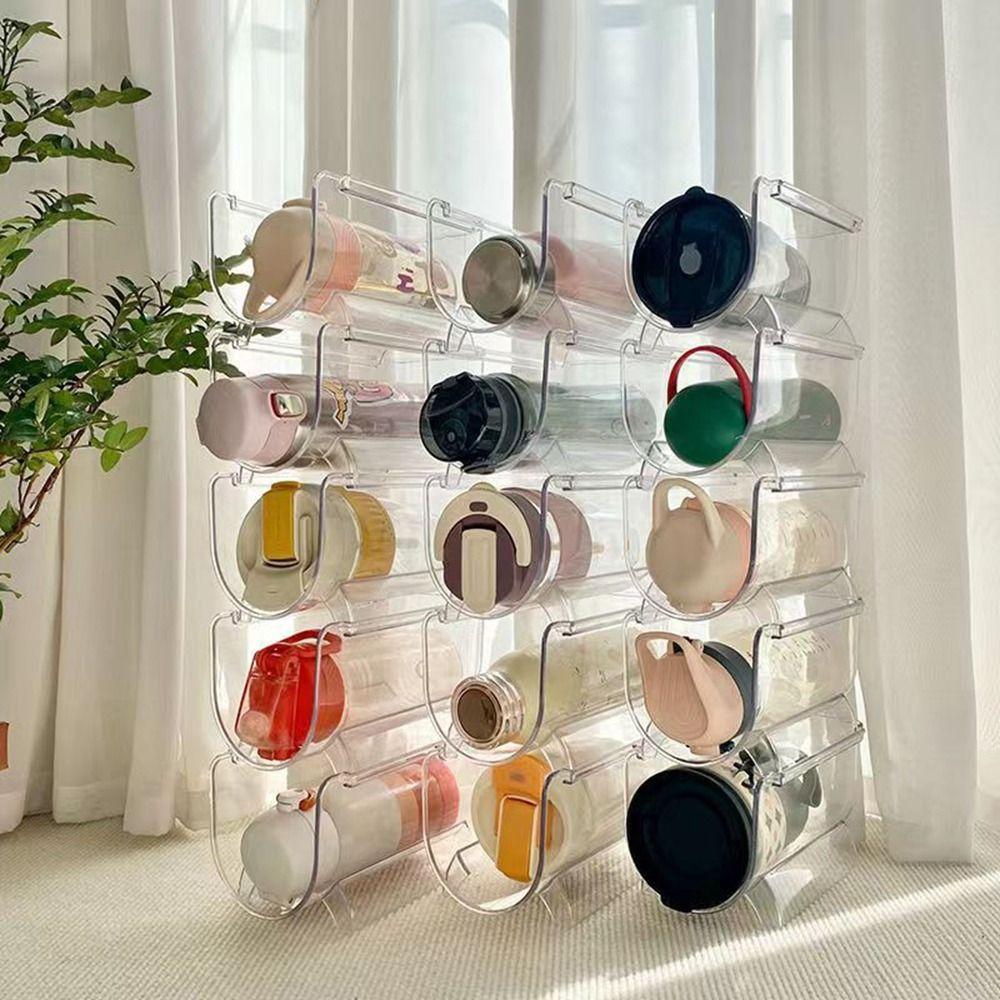 Anti-Fall Cup Holder Transparent Wine Display Rack Creative Water Bottle Holder Cabinet 1 Grid
Anti-Fall Cup Holder Transparent Wine Display Rack Creative Water Bottle Holder Cabinet 1 Grid