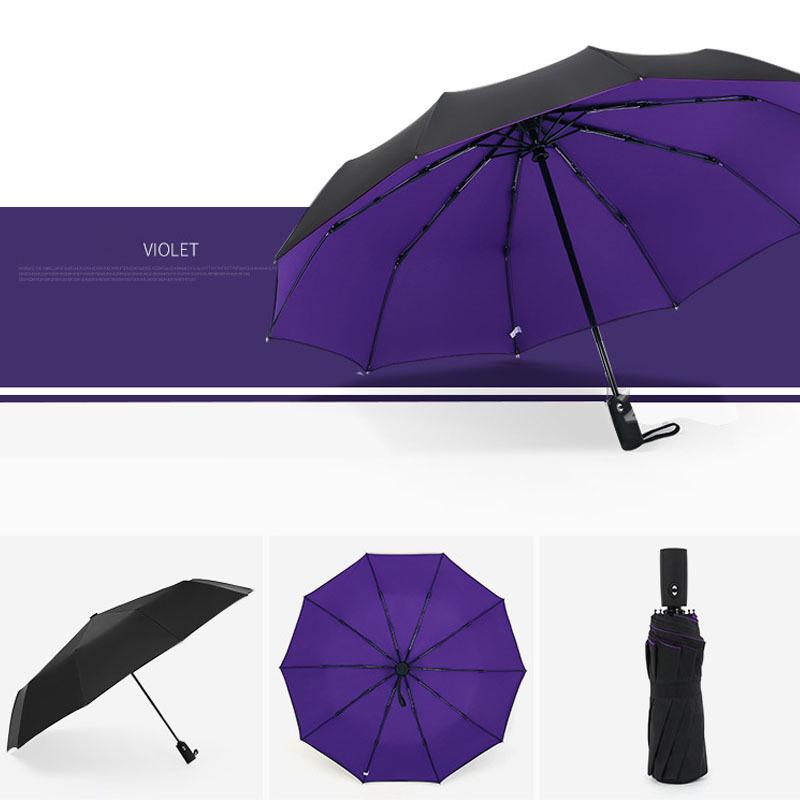 Ветрозащитный 10-спицевый двухслойный складной зонт для мужчин и женщин - Автоматический, Солнцезащитный, Двойного назначения. 23-inch фиолетовый
Ветрозащитный 10-спицевый двухслойный складной зонт для мужчин и женщин - Автоматический, Солнцезащитный, Двойного назначения. 23-inch фиолетовый