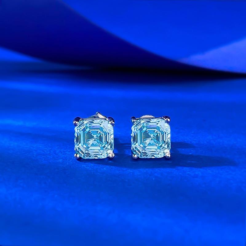 Jewelry Simple 7 * 7Mm Sea Blue Pagoda Car Flat Simulation Drill Four-Claw Stud Earrings Ear Jewelry 925 Silver
Jewelry Simple 7 * 7Mm Sea Blue Pagoda Car Flat Simulation Drill Four-Claw Stud Earrings Ear Jewelry 925 Silver
