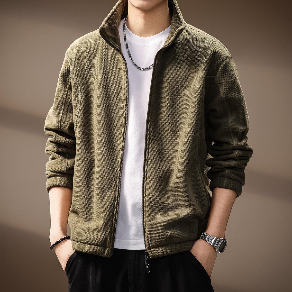 Men s High-End 340g Double-sided Fleece Plaid Patchwork Cardigan Hoodie for Autumn/Winter 2XL (160-180 jin) армія зелений колір
Men s High-End 340g Double-sided Fleece Plaid Patchwork Cardigan Hoodie for Autumn/Winter 2XL (160-180 jin) армія зелений колір