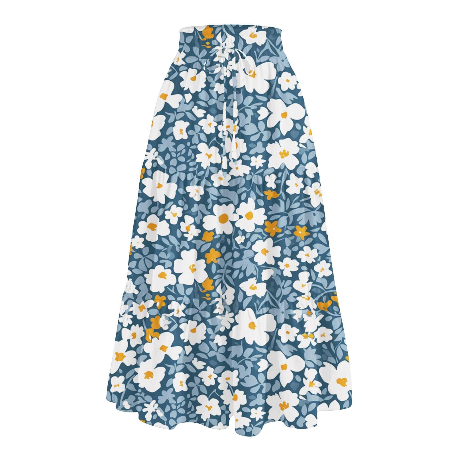 Женская повседневная и модная юбка с цветочным принтом и эластичным поясом, свободная юбка с талией S
Женская повседневная и модная юбка с цветочным принтом и эластичным поясом, свободная юбка с талией S