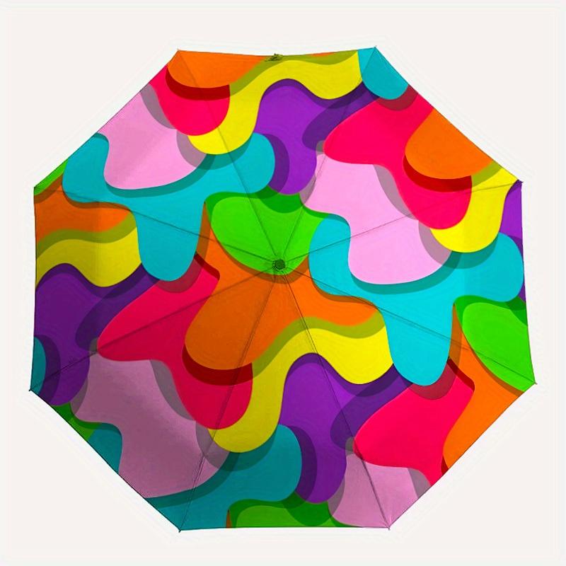 1pc Colorful Abstract Pattern Automatic Folding Umbrella, Portable & Foldable Design with 8 Ribs, Casual Outdoor Accessory yy250729053
1pc Colorful Abstract Pattern Automatic Folding Umbrella, Portable & Foldable Design with 8 Ribs, Casual Outdoor Accessory yy250729053