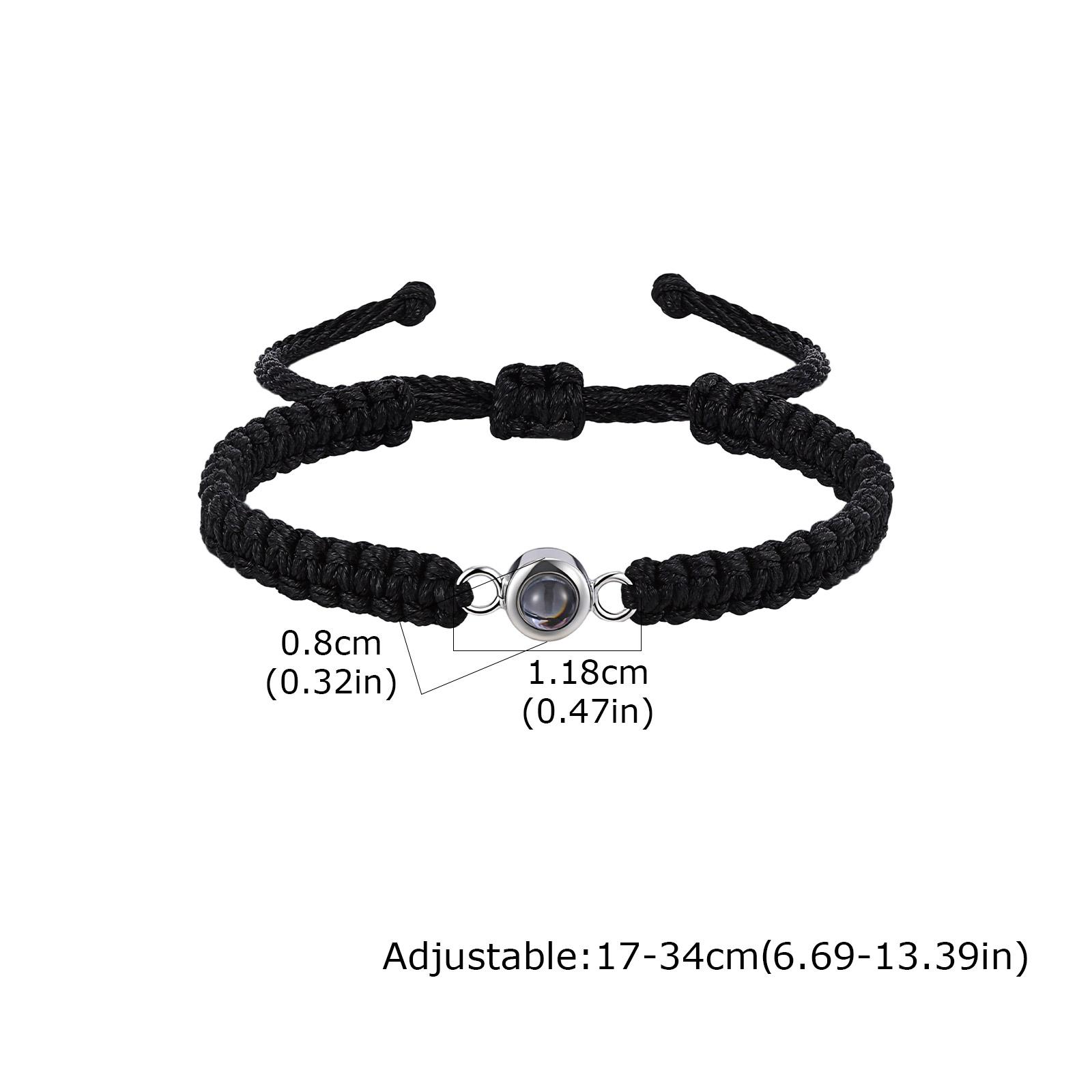 Free Custom Photo Projection Hand Woven Rope Chain Bracelet, Personalized Picture Projection Bracelet for Couple Family Friend
Free Custom Photo Projection Hand Woven Rope Chain Bracelet, Personalized Picture Projection Bracelet for Couple Family Friend