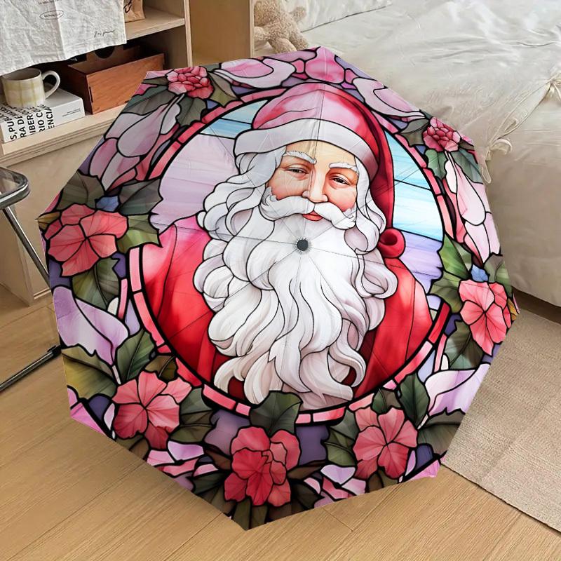 1pc Santa Claus Stained Glass Automatic Folding Umbrella, 8 Ribs Iron Frame, Suitable for Outdoor Travel and Daily Use yy251120245
1pc Santa Claus Stained Glass Automatic Folding Umbrella, 8 Ribs Iron Frame, Suitable for Outdoor Travel and Daily Use yy251120245
