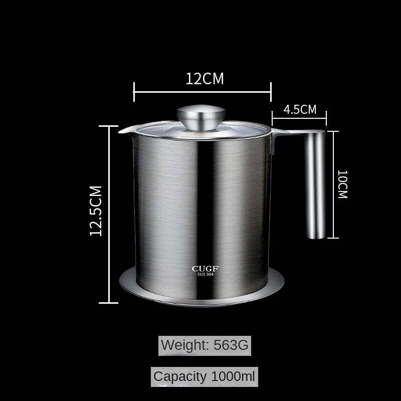 1 шт. 304 бутылка для масла из нержавеющей стали, бак для хранения масла, кухонный бытовой фильтр, фильтр для остатков масла, масляный фильтр, масляный фильтр, бак для бутылок
1 шт. 304 бутылка для масла из нержавеющей стали, бак для хранения масла, кухонный бытовой фильтр, фильтр для остатков масла, масляный фильтр, масляный фильтр, бак для бутылок