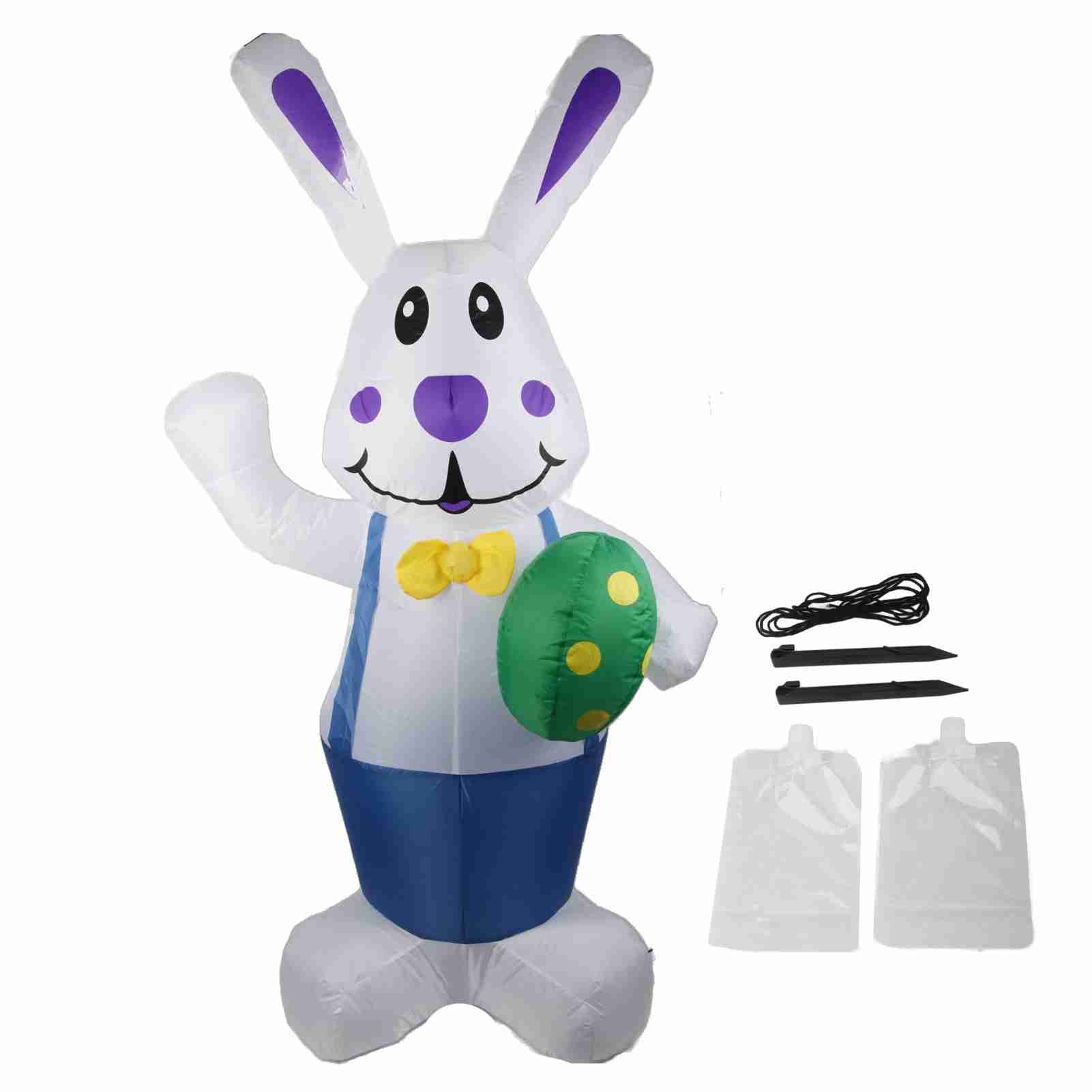 6.5FT High Easter Blue Bunny Holding Easter Egg Inflatable Yard Decoration Giant Bunny with LED
6.5FT High Easter Blue Bunny Holding Easter Egg Inflatable Yard Decoration Giant Bunny with LED