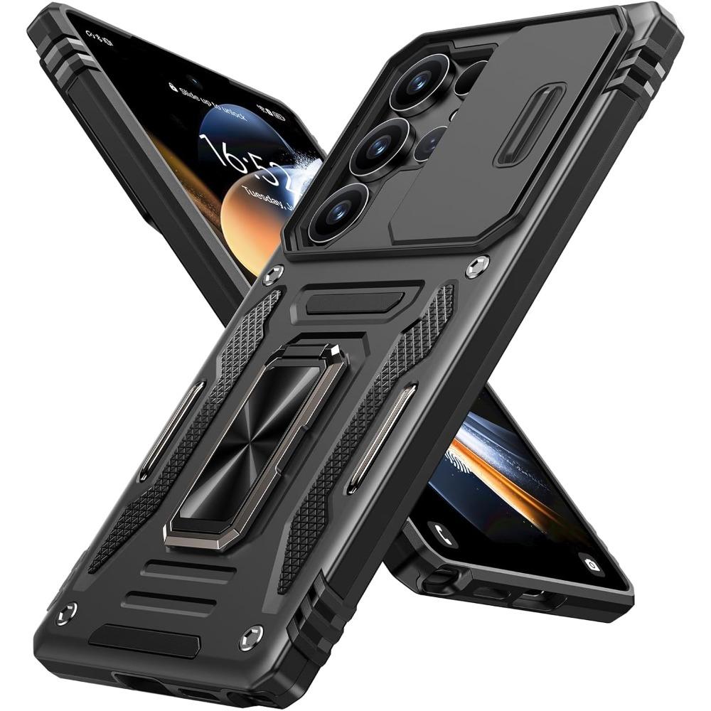 Folding Stand Armor Case For Samsung Galaxy S26 S25 S24 S23 Plus Ultra Military Grade Anti-Drop Sliding Lens Protection Cover Galaxy S26 Ultra чорний
Folding Stand Armor Case For Samsung Galaxy S26 S25 S24 S23 Plus Ultra Military Grade Anti-Drop Sliding Lens Protection Cover Galaxy S26 Ultra чорний