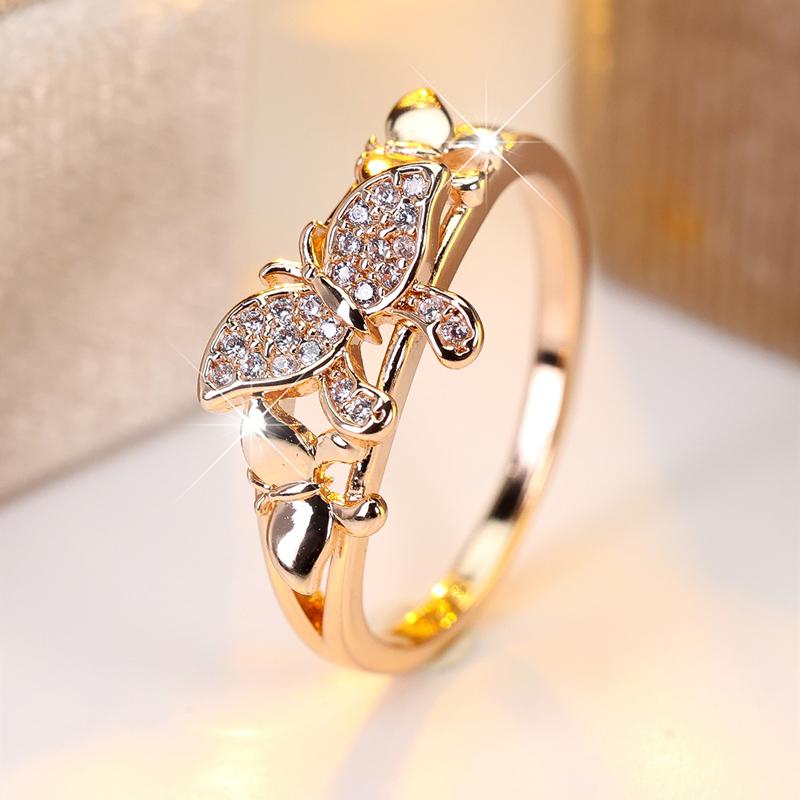 Fashion Gold Color Zircon Butterfly Rings for Women Elegant Wedding Ring Party Jewelry Gifts Gentle Versatile Temperament 10 золотий
Fashion Gold Color Zircon Butterfly Rings for Women Elegant Wedding Ring Party Jewelry Gifts Gentle Versatile Temperament 10 золотий