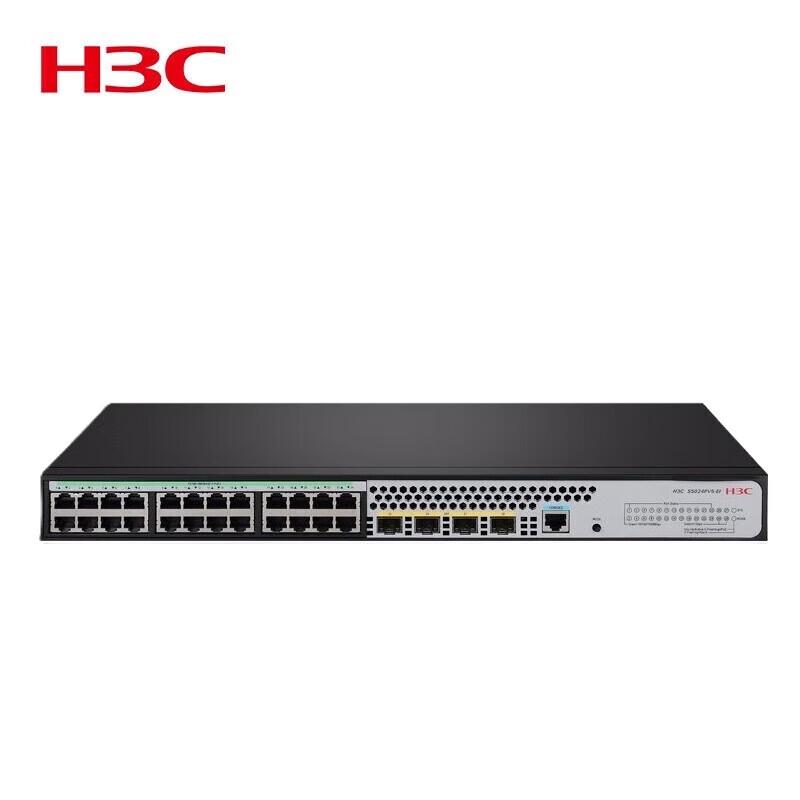 H3C S5024PV6-EI-HPWR 28-Port Gigabit PoE Managed Switch
H3C S5024PV6-EI-HPWR 28-Port Gigabit PoE Managed Switch