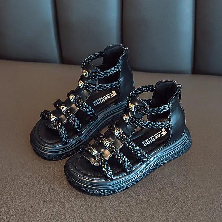 Summer Girls Sandals Fashiona Versatile Soft Soled Kids Shoes Comfort Casual Exquisite Simple Child Sandals Retro Princess Shoe 26insole16.5cm чёрный
Summer Girls Sandals Fashiona Versatile Soft Soled Kids Shoes Comfort Casual Exquisite Simple Child Sandals Retro Princess Shoe 26insole16.5cm чёрный