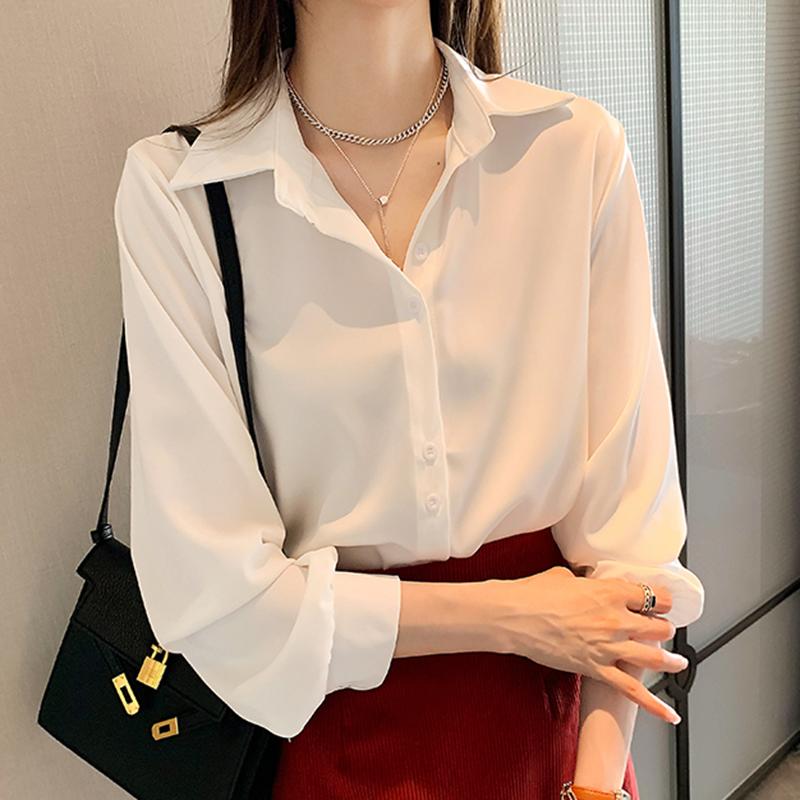 Spring Autumn Casual Chiffon Shirt Women Office Lady Shirts Fashion Female Long Sleeve Loose Solid Blouse Tops XS-4XL XXXL білий
Spring Autumn Casual Chiffon Shirt Women Office Lady Shirts Fashion Female Long Sleeve Loose Solid Blouse Tops XS-4XL XXXL білий