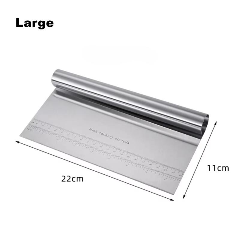 Скребок для теста из нержавеющей стали, измельчитель, инструменты для торта, шпатель L
Скребок для теста из нержавеющей стали, измельчитель, инструменты для торта, шпатель L