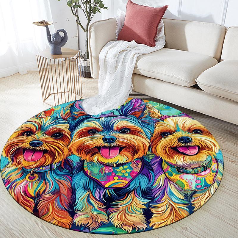 Yorkshire Terrier pattern round rug,Carpet Rug for Living Room Bedroom Sofa Playroom Decor,Non-slip Floor Mat,Holiday Gifts and Birthday Gifts 80cmx80cm
Yorkshire Terrier pattern round rug,Carpet Rug for Living Room Bedroom Sofa Playroom Decor,Non-slip Floor Mat,Holiday Gifts and Birthday Gifts 80cmx80cm