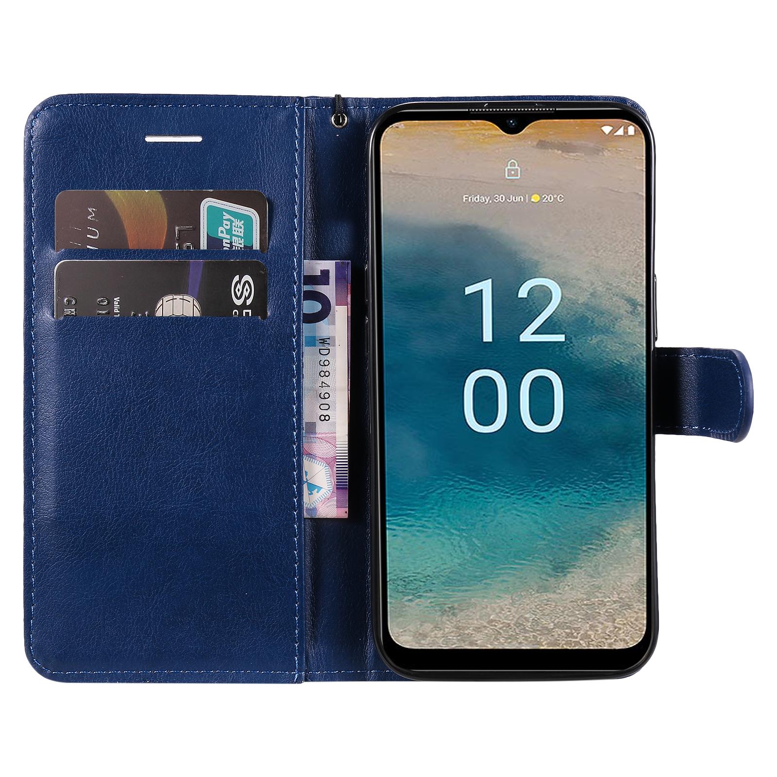 For Nokia G22 Case Solid Color Leather Mobile Cover Wallet Stand with Strap Blue
For Nokia G22 Case Solid Color Leather Mobile Cover Wallet Stand with Strap Blue