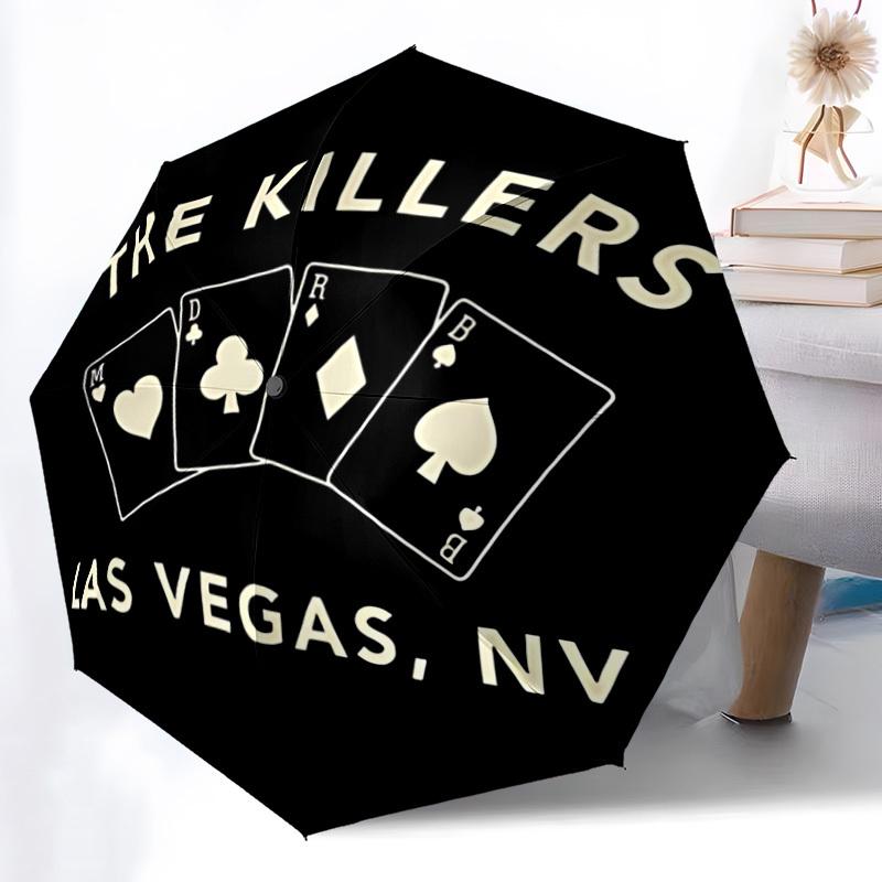 1pc The Killers Band Automatic Folding Umbrella - Portable Collapsible Design, 8-Rib Iron Frame yy251209073
1pc The Killers Band Automatic Folding Umbrella - Portable Collapsible Design, 8-Rib Iron Frame yy251209073