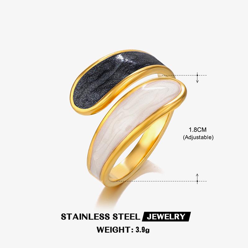 Stainless Steel Black White Enamel Ring for Men Women Simple Double Layer Oil Dripping Open Finger Rings No Fade Jewelry черный белый
Stainless Steel Black White Enamel Ring for Men Women Simple Double Layer Oil Dripping Open Finger Rings No Fade Jewelry черный белый