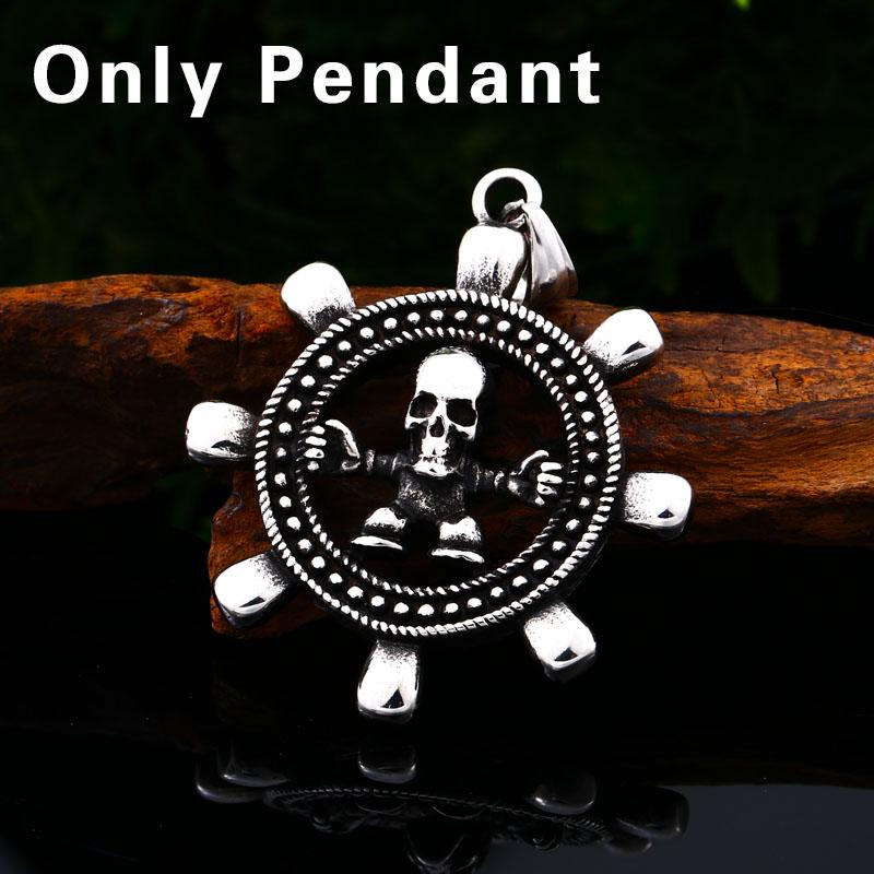 Beier 316L stainless steel Classic Rudder Skull Men Pendant Necklace Punk biker High Quality JewelryLLLHP107P
Beier 316L stainless steel Classic Rudder Skull Men Pendant Necklace Punk biker High Quality JewelryLLLHP107P