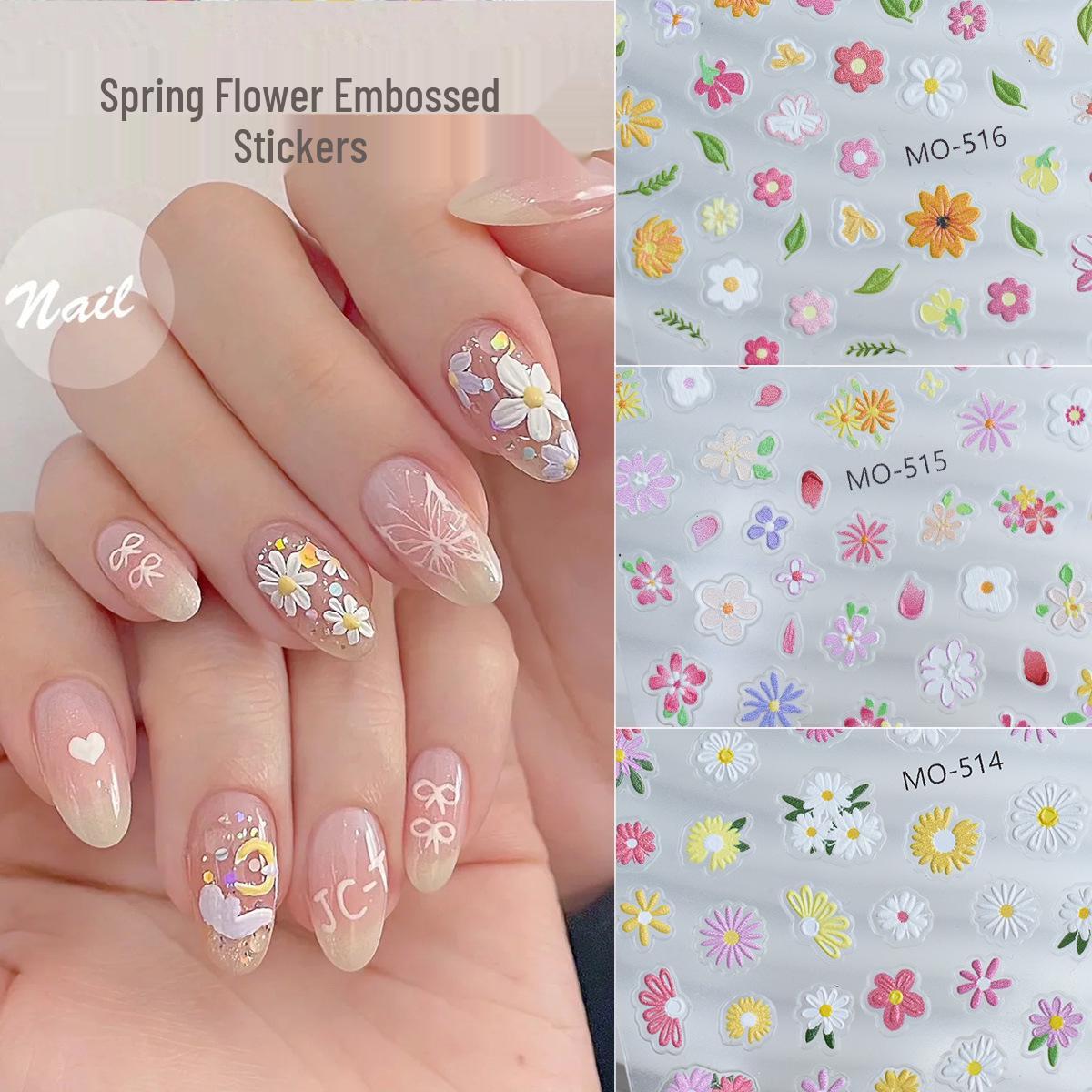 Kasuga 2025 Embossed White Daisy Five-Petal Flower Nail Stickers - Trending Internet Favorite
Kasuga 2025 Embossed White Daisy Five-Petal Flower Nail Stickers - Trending Internet Favorite