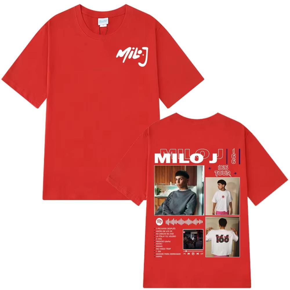 Rapper Milo J 166 Album Tour Merch Tshirts Mens Women Harajuku Hip Hop Pop music Tshirts Summer pure Cotton Short Sleeves Top 4XL
Rapper Milo J 166 Album Tour Merch Tshirts Mens Women Harajuku Hip Hop Pop music Tshirts Summer pure Cotton Short Sleeves Top 4XL