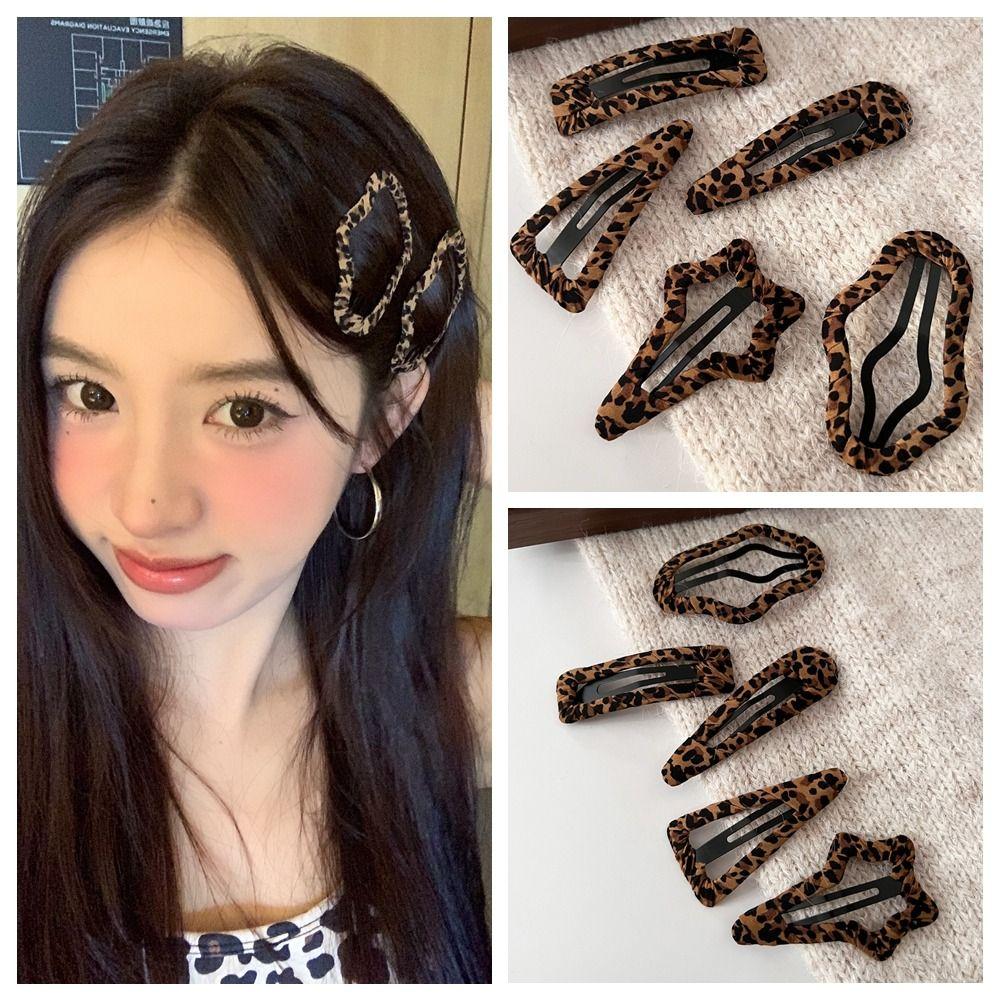 Hollow Leopard Print Hair Clip Zinc Zinc Alloy Star Hairpin Personalized Streetwear style 1
Hollow Leopard Print Hair Clip Zinc Zinc Alloy Star Hairpin Personalized Streetwear style 1