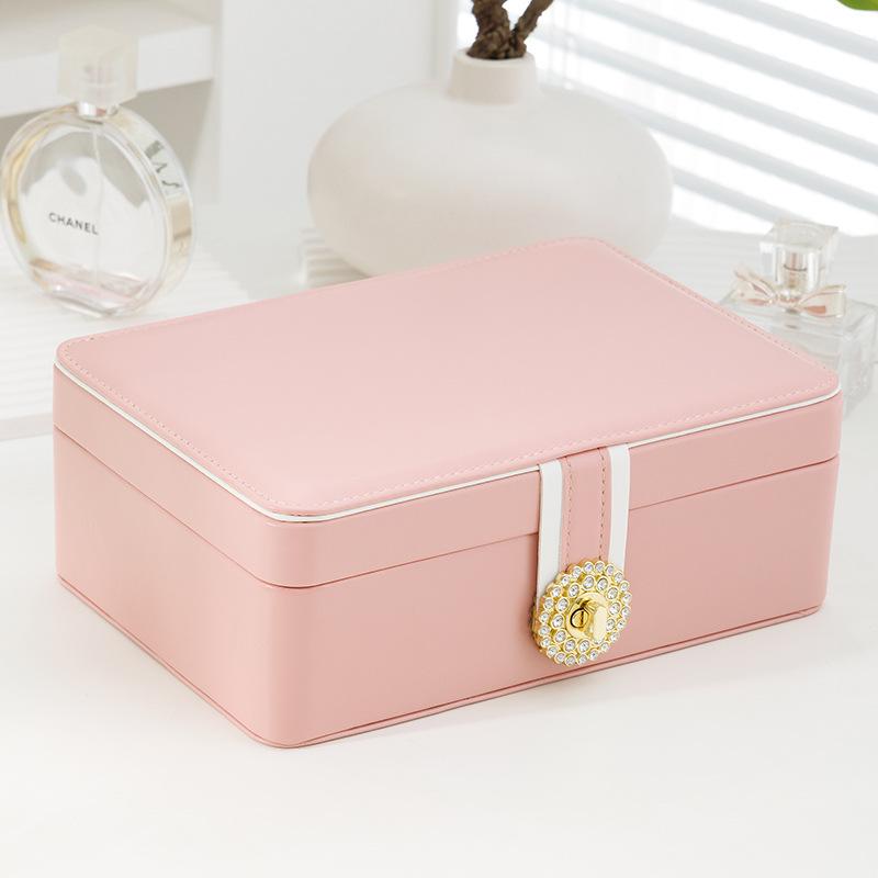 Double Layer Jewelry Box Organizer Large Capacity PU Leather Storage Ring Box Earrings studs Jewelry Display Jewelry Packaging 23x16x9cm рожевий
Double Layer Jewelry Box Organizer Large Capacity PU Leather Storage Ring Box Earrings studs Jewelry Display Jewelry Packaging 23x16x9cm рожевий