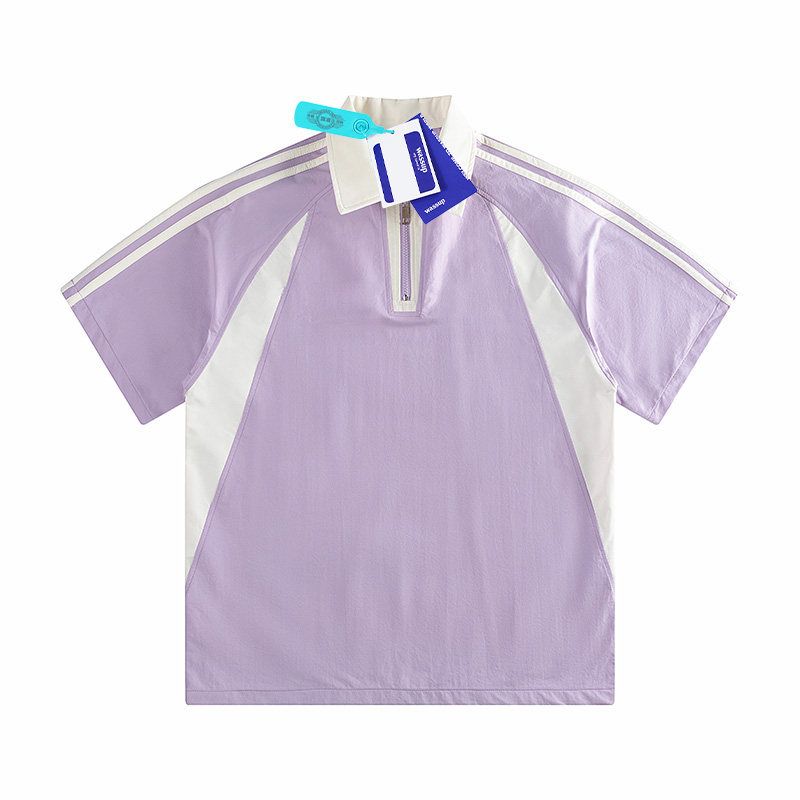 Wassup Color-Block Half-Zip Lapel Short-Sleeve T-Shirt for Men, Summer American Style Trendy Brand, Cool Casual Polo Shirt Purple 3XL
Wassup Color-Block Half-Zip Lapel Short-Sleeve T-Shirt for Men, Summer American Style Trendy Brand, Cool Casual Polo Shirt Purple 3XL