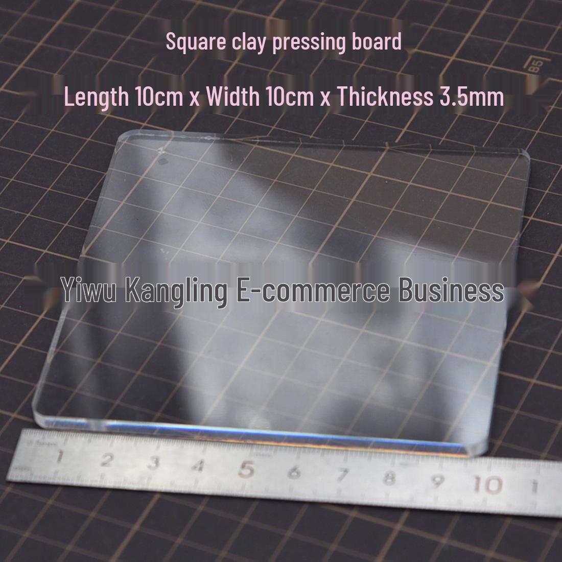 Acrylic Clay Pressing Board - Super Light Polymer Clay Kneading Tool
Acrylic Clay Pressing Board - Super Light Polymer Clay Kneading Tool