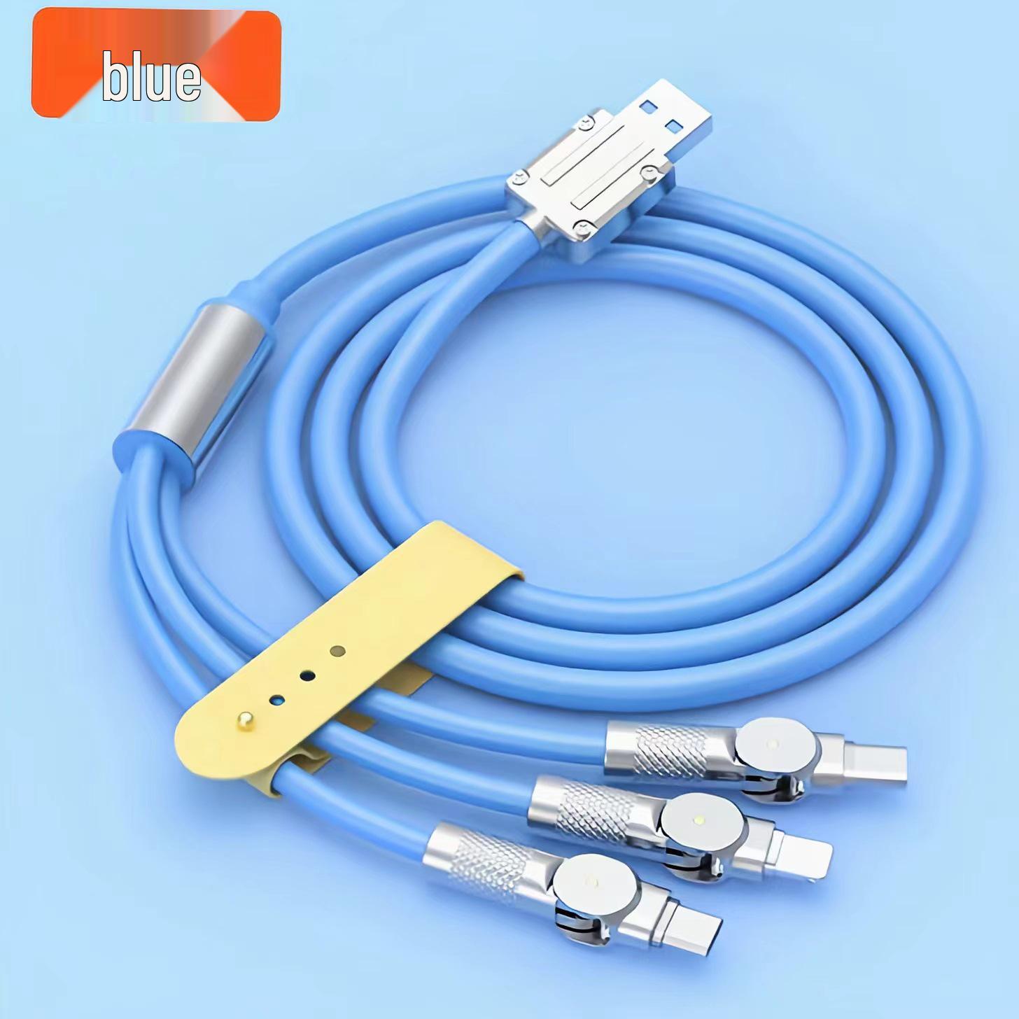180° Rotating Zinc Alloy 3-in-1 Fast Charging Data Cable
180° Rotating Zinc Alloy 3-in-1 Fast Charging Data Cable