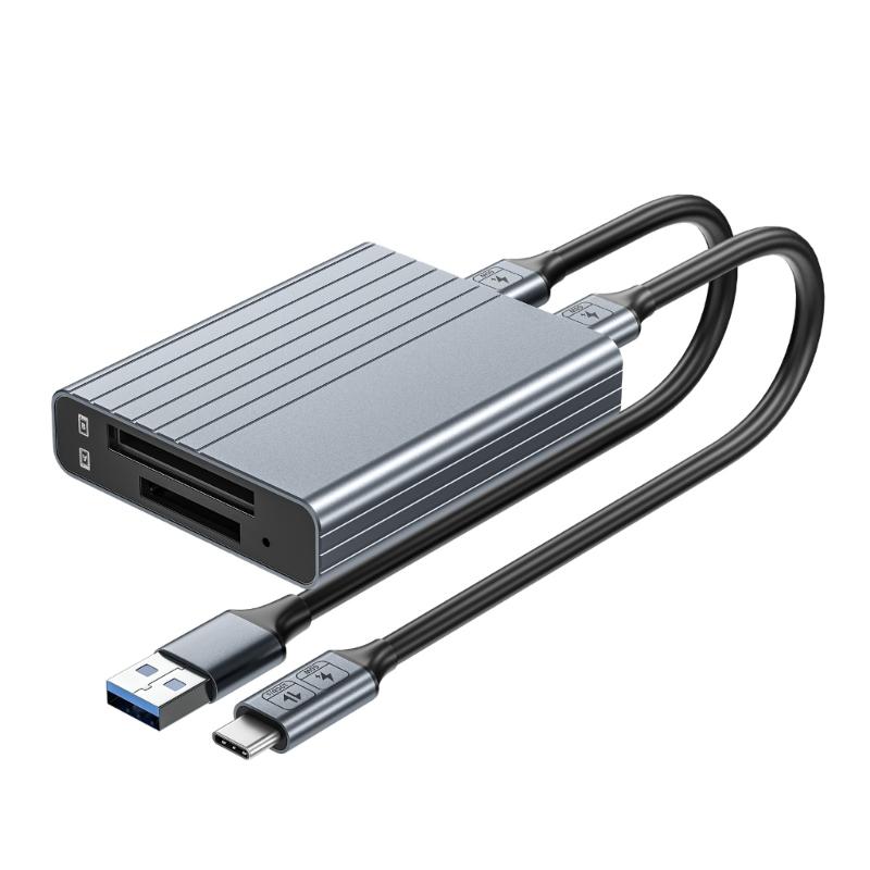 Кардрідер CFexpressType A/B, USB 3.1 Gen2 10Gbps DualSlot Card Reader, портативний алюмінієвий зовнішній корпус
Кардрідер CFexpressType A/B, USB 3.1 Gen2 10Gbps DualSlot Card Reader, портативний алюмінієвий зовнішній корпус
