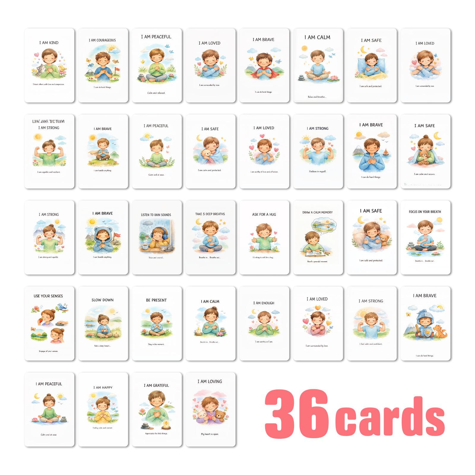 Children S Mindfulness Affirmation Card 36 Set, Wind Early Education Flash Card, Emotional Soothing Enlightenment Learning Card RXHB0188
Children S Mindfulness Affirmation Card 36 Set, Wind Early Education Flash Card, Emotional Soothing Enlightenment Learning Card RXHB0188